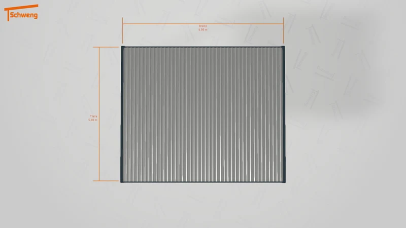 #DE Schweng Flachdachcarport C600+ (ID qd23pv) #MTG