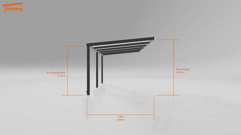 #DE Schweng Terrassenüberdachung S350 (ID rjr32z)