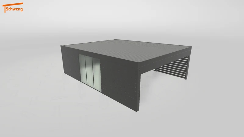 #DE Schweng Flachdachcarport C600 (ID k2r35k) #MTG