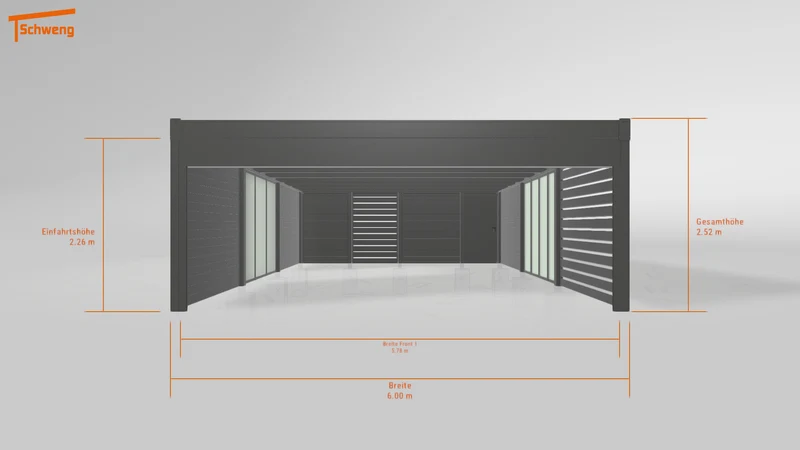 #DE Schweng Flachdachcarport C600 (ID k2r35k) #MTG
