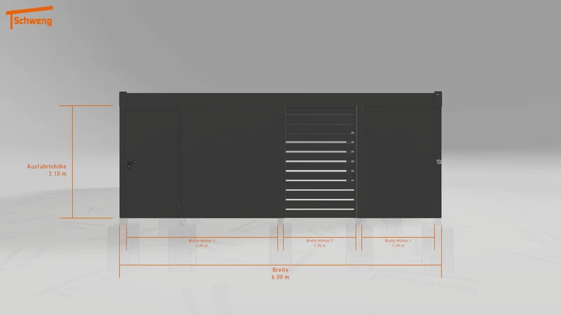 #DE Schweng Flachdachcarport C600 (ID k2r35k) #MTG