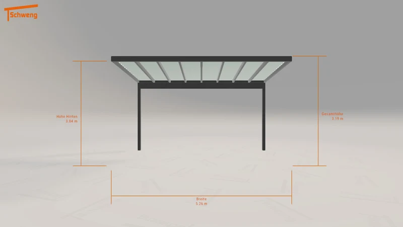 #DE Schweng Pultdachcarport S350 (ID mj5439) #MTG