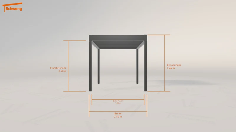 #DE Schweng Flachdachcarport C600 (ID rjwv3p)