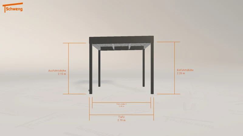 #DE Schweng Flachdachcarport C600 (ID rjwv3p)