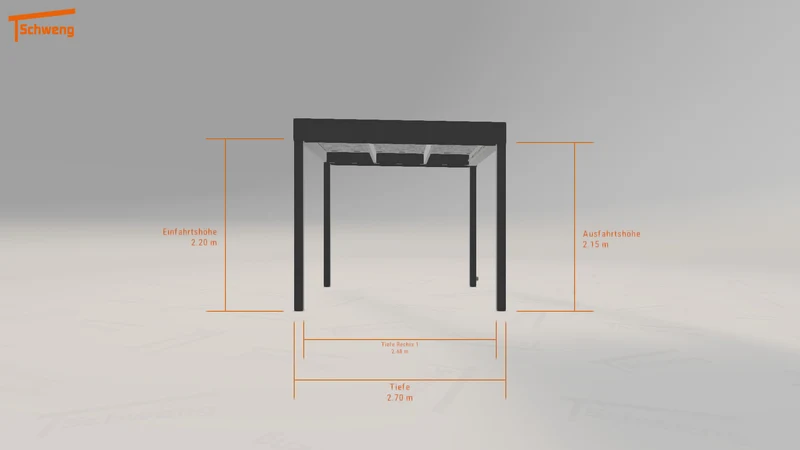 #DE Schweng Flachdachcarport C600 (ID rjwv3p)