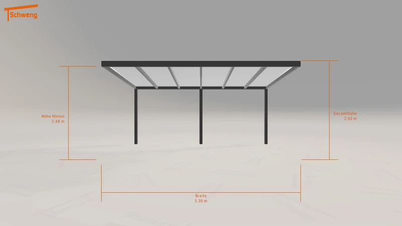 #AT Schweng Pultdachcarport S400 (ID n57g7j)