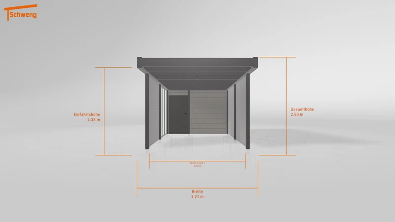 #DE Schweng Flachdachcarport C600+ (ID 33pkk3) #MTG