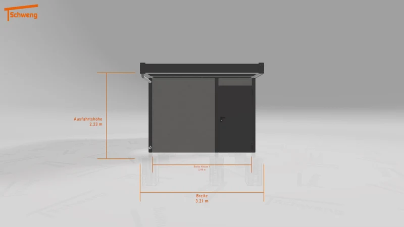 #DE Schweng Flachdachcarport C600+ (ID 33pkk3) #MTG