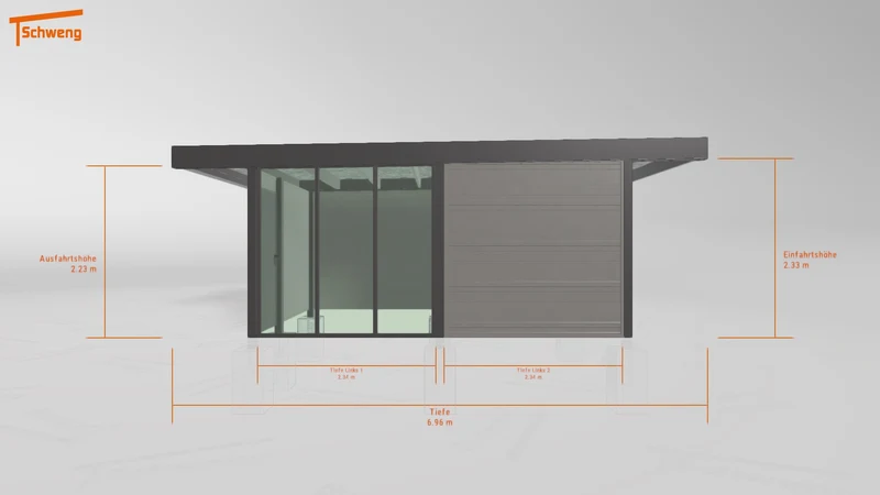 #DE Schweng Flachdachcarport C600+ (ID 33pkk3) #MTG
