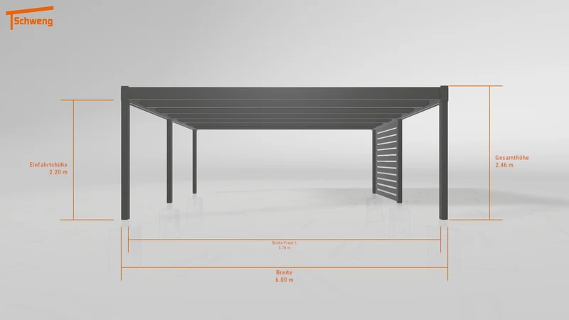 #DE Schweng Flachdachcarport C600+ (ID n54n7r) #MTG