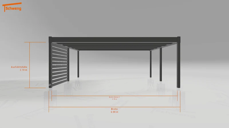 #DE Schweng Flachdachcarport C600+ (ID n54n7r) #MTG