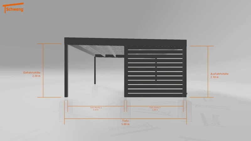 #DE Schweng Flachdachcarport C600+ (ID n54n7r) #MTG