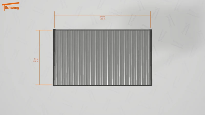 #DE Schweng Flachdachcarport C600 (ID x753x9) #MTG