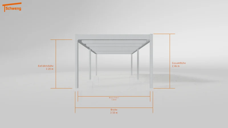 #DE Schweng Flachdachcarport C600 (ID mjrnzz)