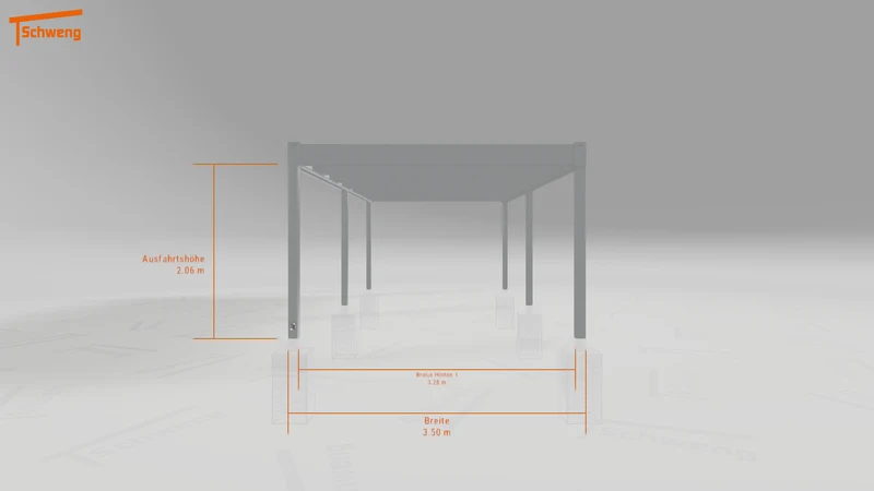 #DE Schweng Flachdachcarport C600 (ID mjrnzz)