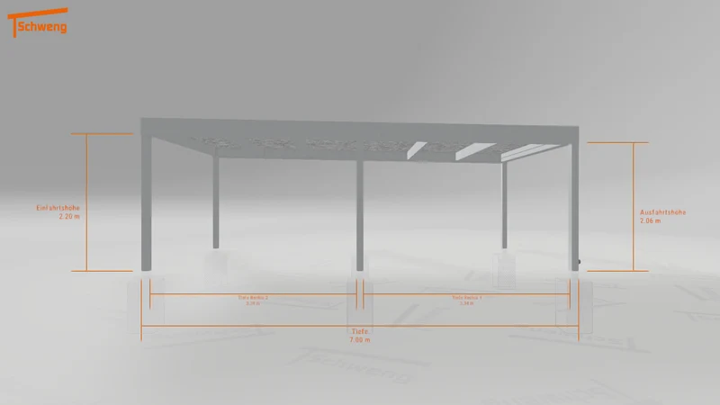 #DE Schweng Flachdachcarport C600 (ID mjrnzz)