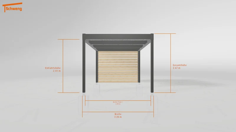 #DE Schweng Flachdachcarport C600 (ID 857dqx) #MTG