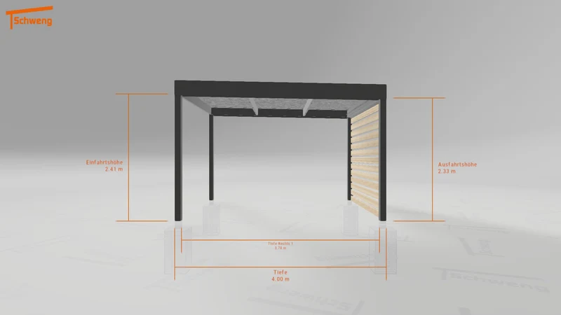#DE Schweng Flachdachcarport C600 (ID 857dqx) #MTG