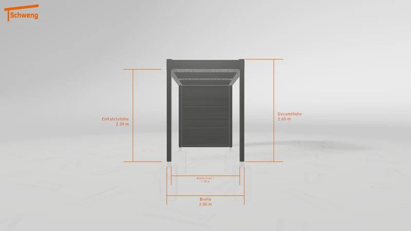 #DE Schweng Flachdachcarport C600 (ID dvz5rx) #MTG