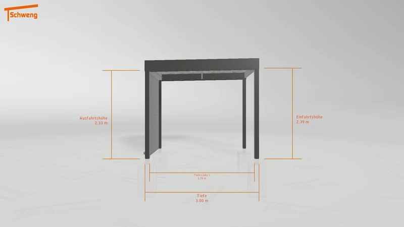 #DE Schweng Flachdachcarport C600 (ID dvz5rx) #MTG