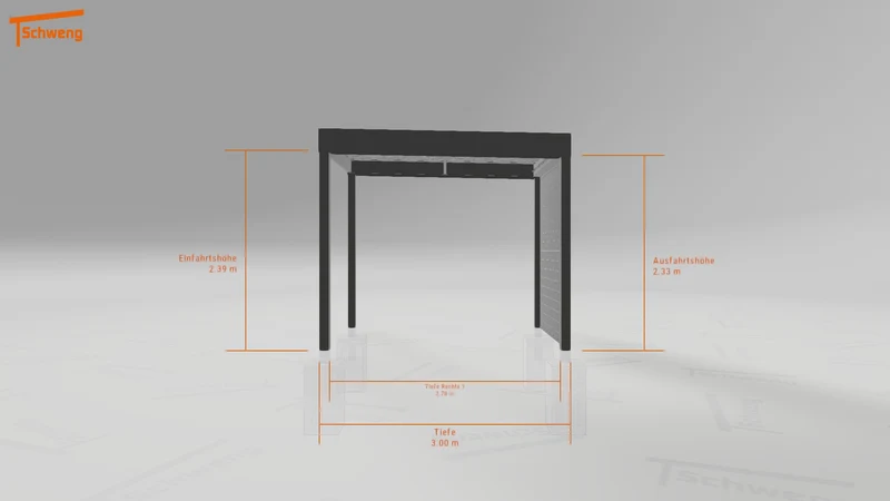 #DE Schweng Flachdachcarport C600 (ID dvz5rx) #MTG