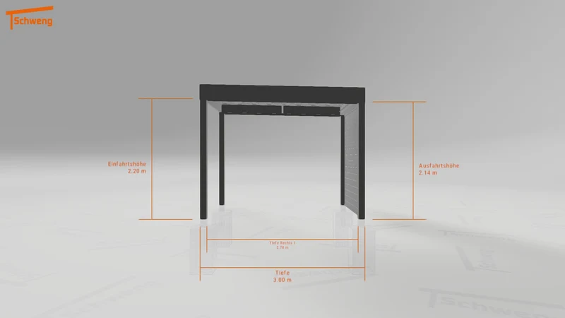 #DE Schweng Flachdachcarport C600 (ID rjrwdn) #MTG