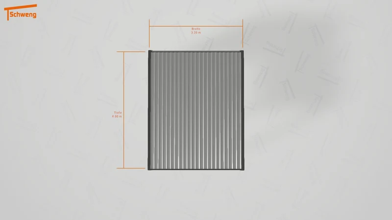 #DE Schweng Flachdachcarport C600 (ID n547q3)