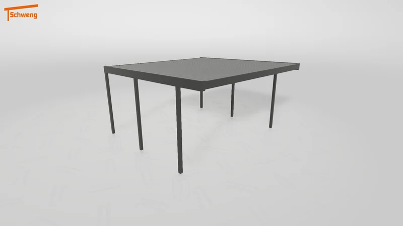 #DE Schweng Flachdachcarport C600+ (ID n547y4)