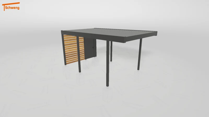#DE Schweng Flachdachcarport C600 (ID 5m9nx3) #MTG