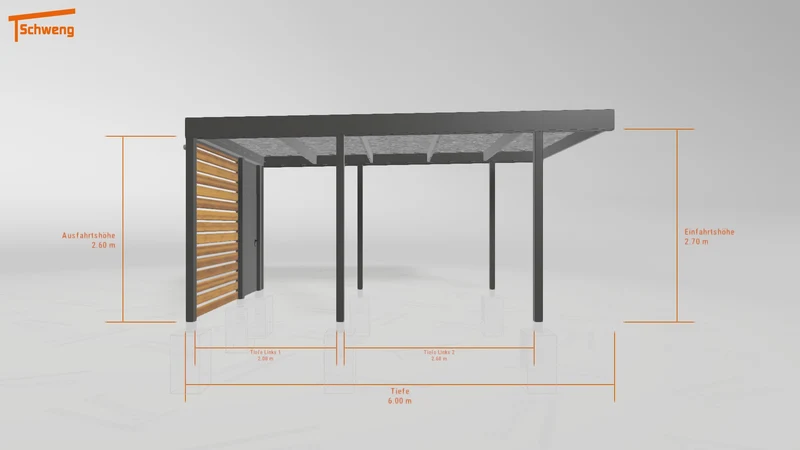 #DE Schweng Flachdachcarport C600 (ID 5m9nx3) #MTG