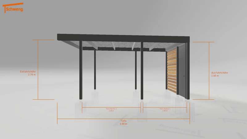 #DE Schweng Flachdachcarport C600 (ID 5m9nx3) #MTG