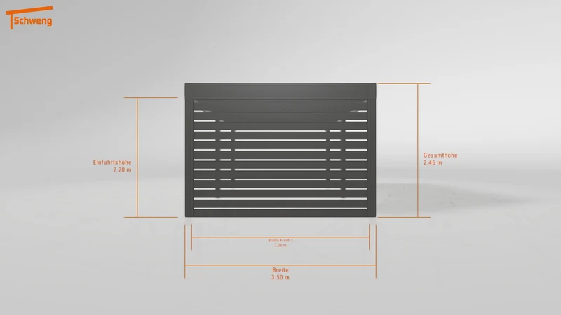 #DE Schweng Flachdachcarport C600+ (ID v4959r)