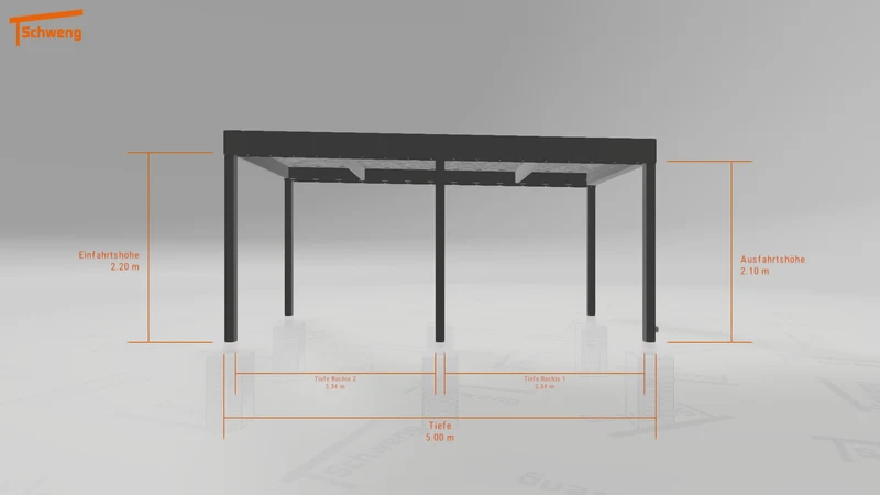 #DE Schweng Flachdachcarport C600 (ID k2rp3k) #MTG