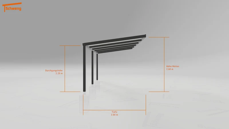 #DE Schweng Pultdachcarport S350 (ID zbxz4z) #MTG