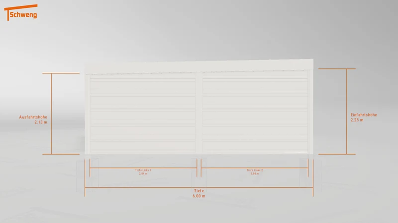 #DE Schweng Flachdachcarport C600+ (ID k2y45j)
