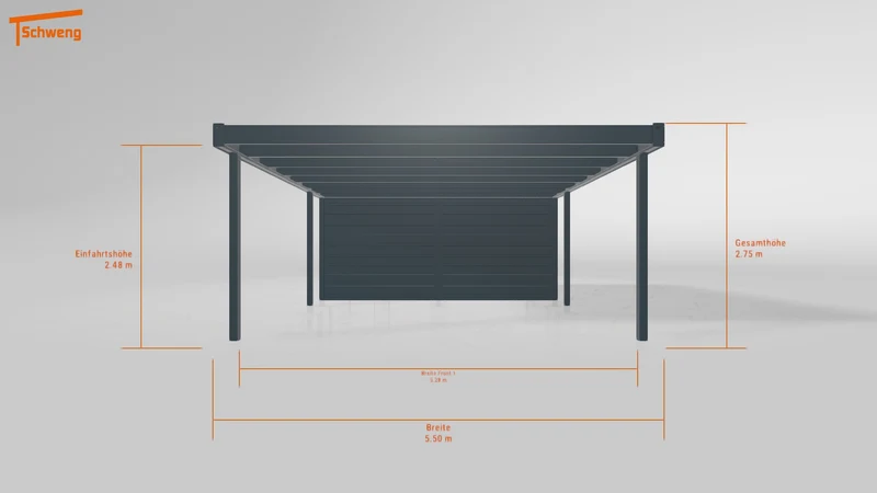 #DE Schweng Flachdachcarport C600+ (ID 5m9vy4) #MTG