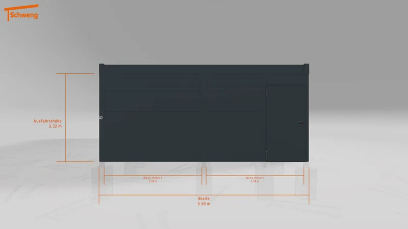 #DE Schweng Flachdachcarport C600+ (ID 5m9vy4) #MTG
