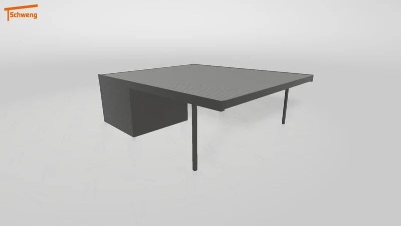 #DE Schweng Flachdachcarport C600+ (ID 9wx9m8)