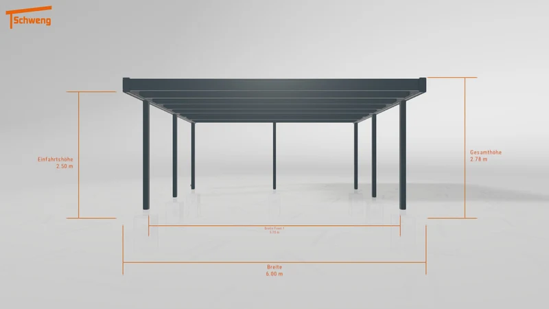 #DE Schweng Flachdachcarport C600+ (ID 33pbvq) #MTG