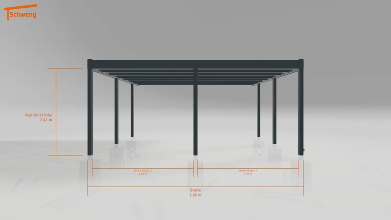 #DE Schweng Flachdachcarport C600+ (ID 33pbvq) #MTG
