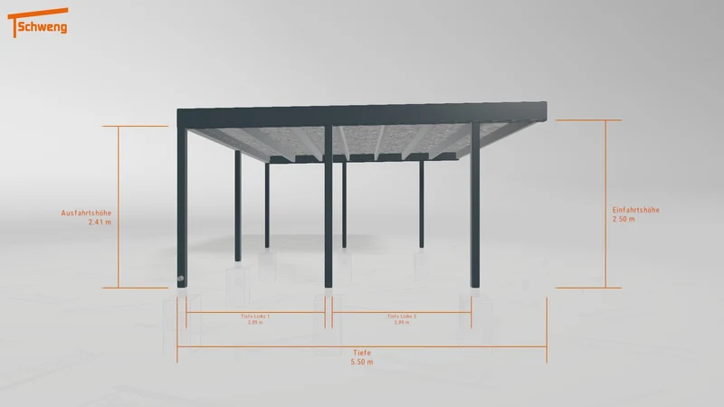 #DE Schweng Flachdachcarport C600+ (ID 33pbvq) #MTG