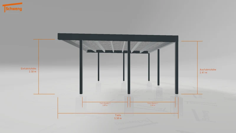 #DE Schweng Flachdachcarport C600+ (ID 33pbvq) #MTG