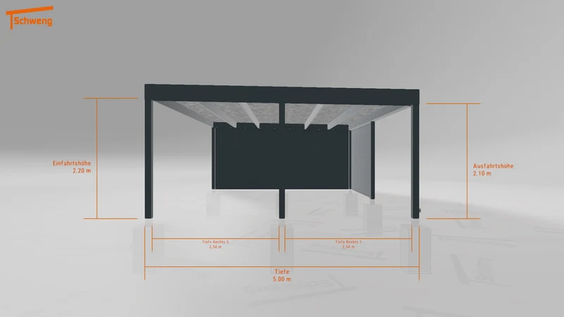 #DE Schweng Flachdachcarport C600 (ID qd2zkk) #MTG