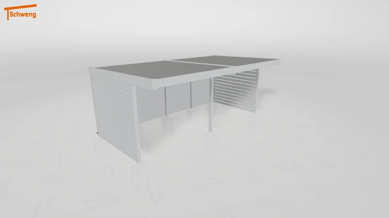 #DE Schweng Flachdachcarport C600 (ID n548py) #MTG