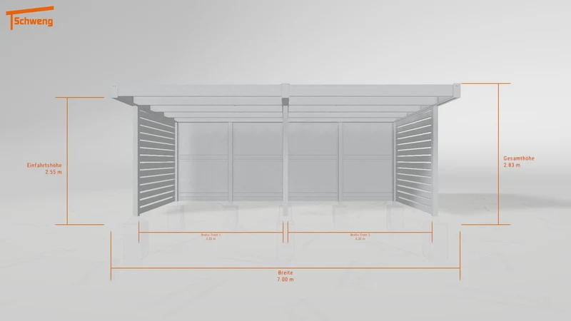 #DE Schweng Flachdachcarport C600 (ID n548py) #MTG