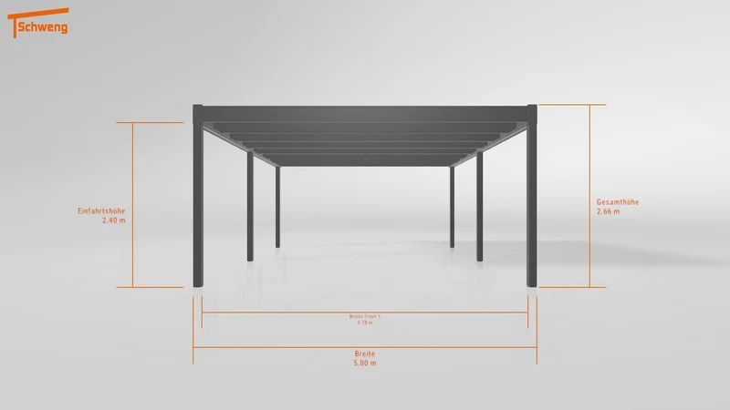 #DE Schweng Flachdachcarport C600 (ID zbx5pd) #MTG