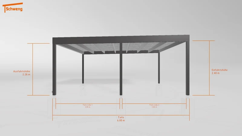 #DE Schweng Flachdachcarport C600 (ID zbx5pd) #MTG
