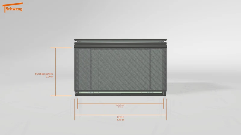 #DE Schweng Terrassenüberdachung S400 (ID 33pg45)