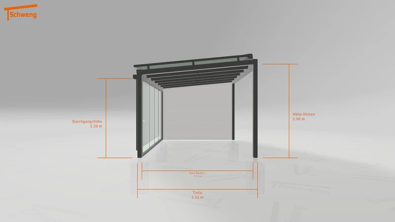 #DE Schweng Terrassenüberdachung S400 (ID 33pg45)
