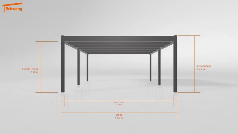 #DE Schweng Flachdachcarport C600+ (ID pbq3xv)